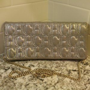 Carolina Herrera Gold Clutch Purse